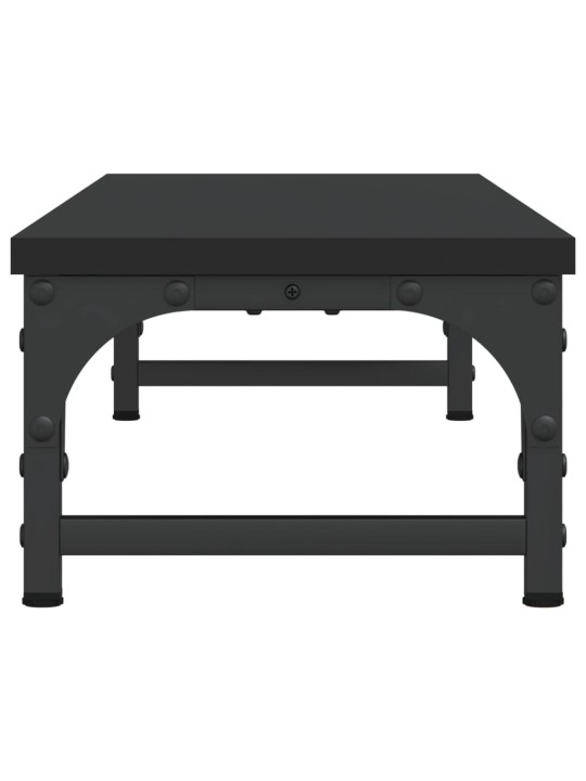 Stojan na monitor černý 85 x 23 x 15,5 cm kompozitní dřevo