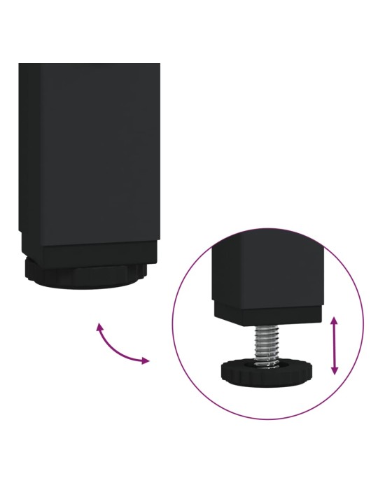 Stojan na monitor kouřový dub 85x23x15,5 cm kompozitní dřevo