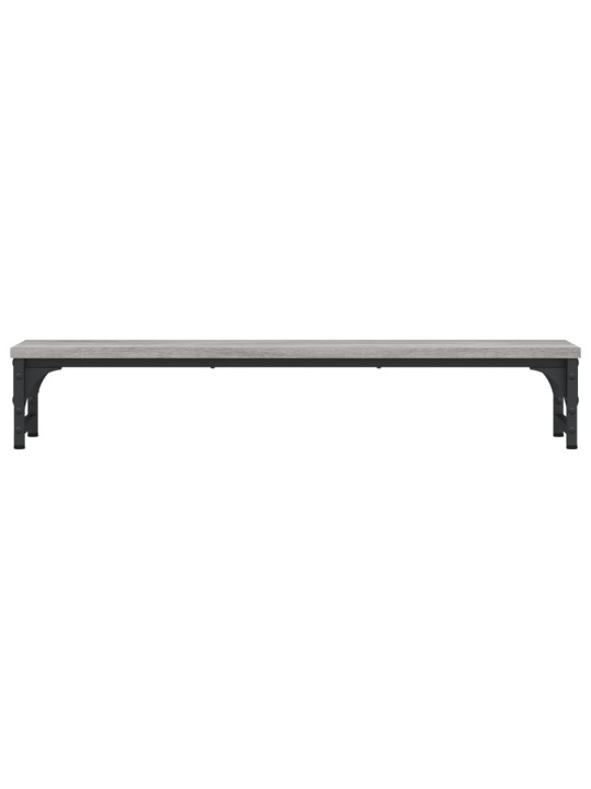 Stojan na monitor šedý sonoma 85x23x15,5 cm kompozitní dřevo