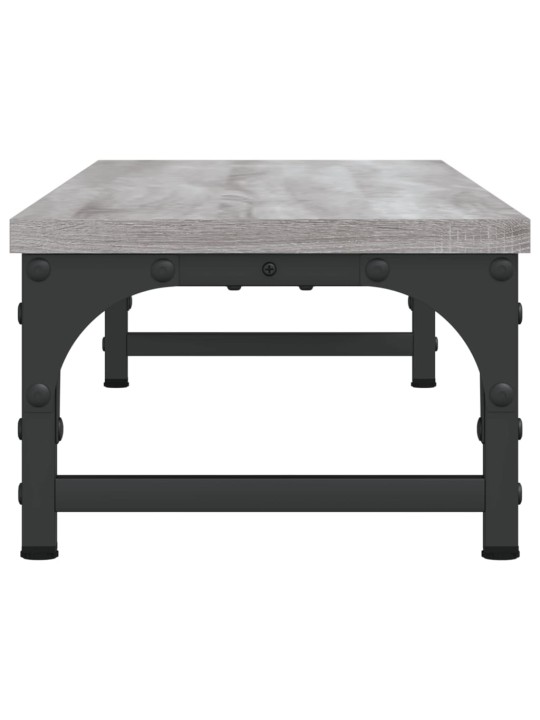 Stojan na monitor šedý sonoma 85x23x15,5 cm kompozitní dřevo