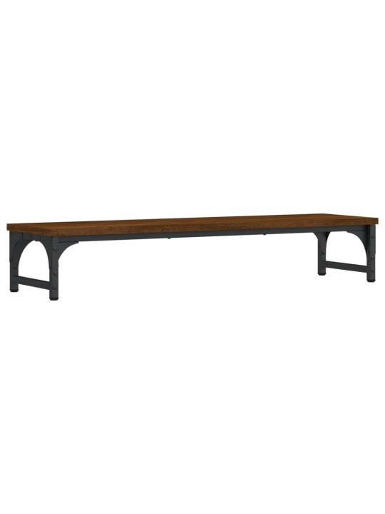 Stojan na monitor hnědý dub 85 x 23 x 15,5 cm kompozitní dřevo