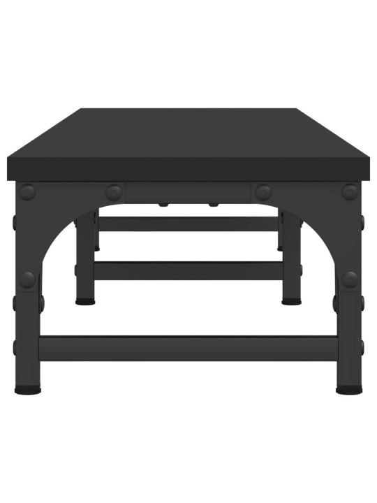 Stojan na monitor černý 105 x 23 x 15,5 cm kompozitní dřevo
