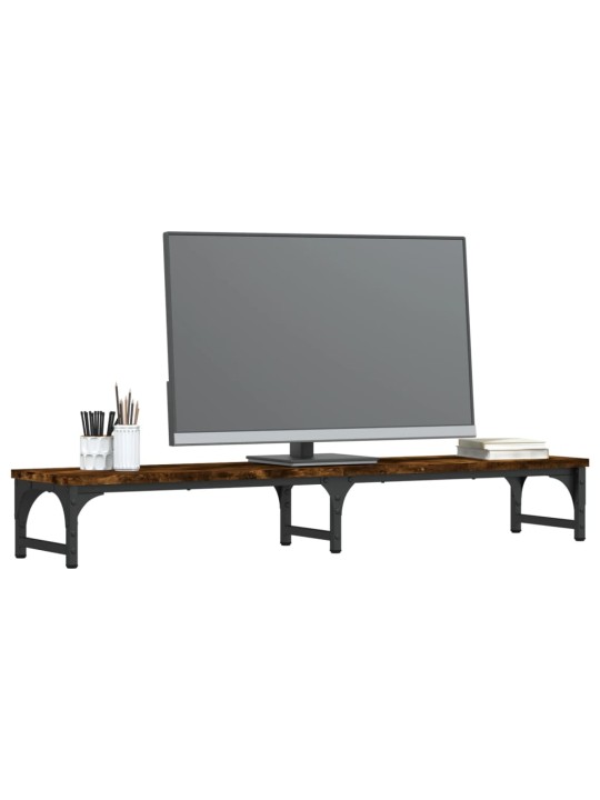Stojan na monitor kouřový dub 105x23x15,5 cm kompozitní dřevo