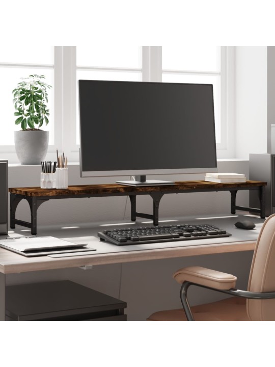 Stojan na monitor kouřový dub 105x23x15,5 cm kompozitní dřevo