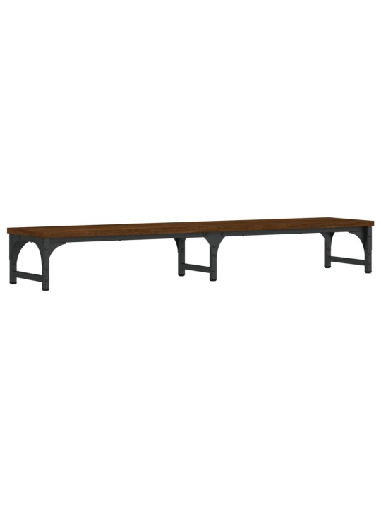 Stojan na monitor hnědý dub 105 x 23 x 15,5 cm kompozitní dřevo