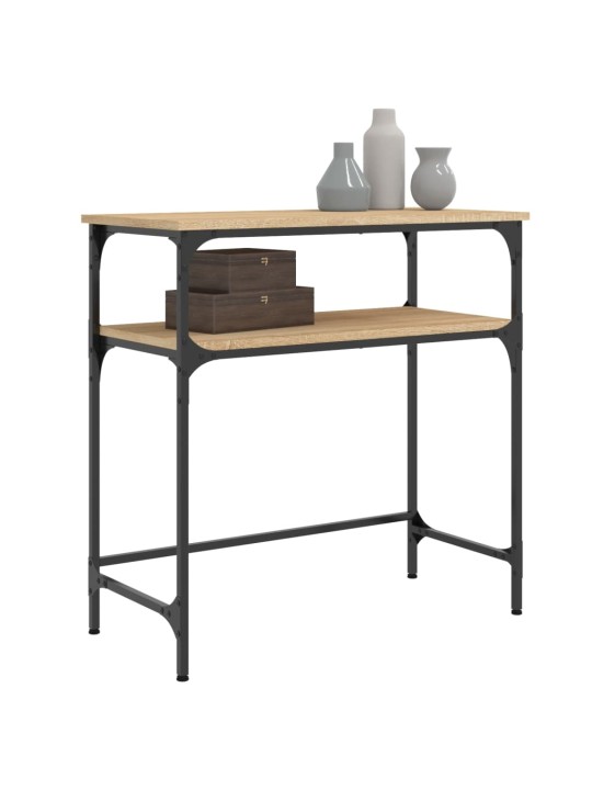 Konzolový stolek dub sonoma 75 x 35,5 x 75 cm kompozitní dřevo