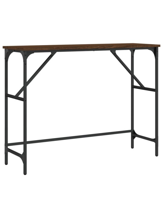 Konzolový stolek hnědý dub 100 x 32 x 75 cm kompozitní dřevo
