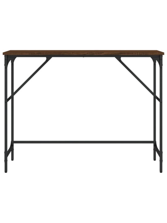 Konzolový stolek hnědý dub 100 x 32 x 75 cm kompozitní dřevo