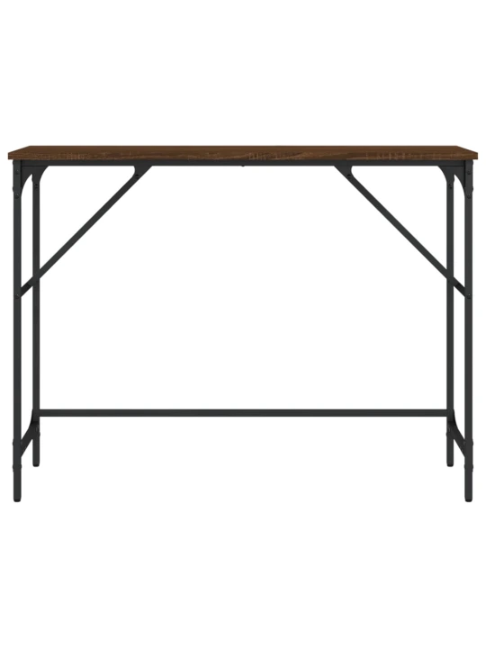 Konzolový stolek hnědý dub 100 x 32 x 75 cm kompozitní dřevo