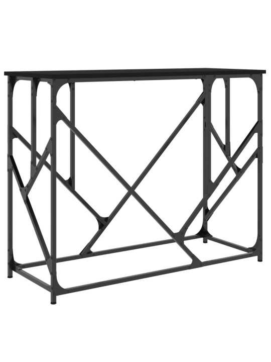 Konzolový stolek černý 100 x 40 x 80 cm kompozitní dřevo