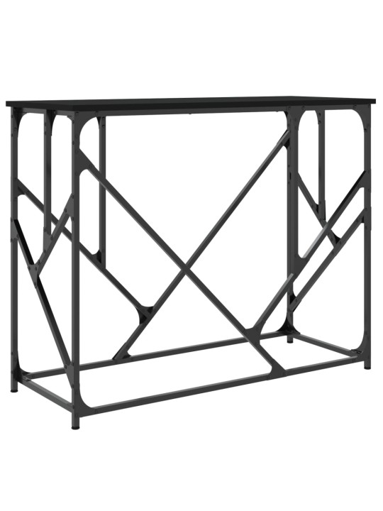 Konzolový stolek černý 100 x 40 x 80 cm kompozitní dřevo