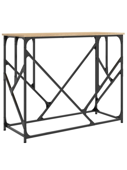 Konzolový stolek dub sonoma 100 x 40 x 80 cm kompozitní dřevo