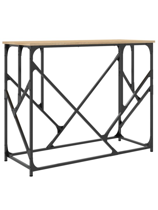 Konzolový stolek dub sonoma 100 x 40 x 80 cm kompozitní dřevo
