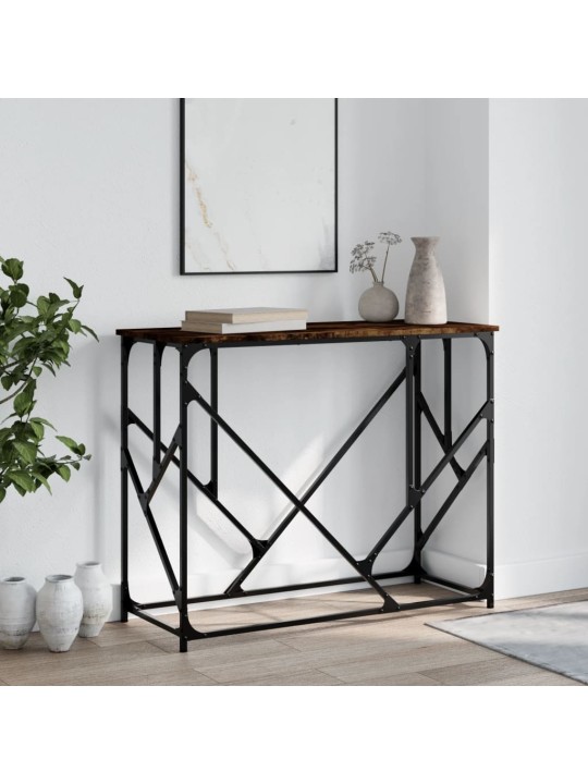 Konzolový stolek kouřový dub 100 x 40 x 80 cm kompozitní dřevo