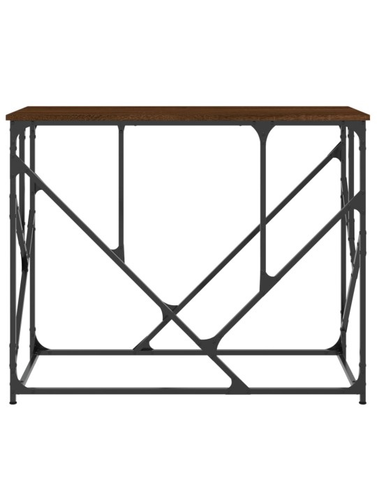 Konzolový stolek hnědý dub 100 x 40 x 80 cm kompozitní dřevo