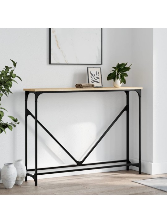Konzolový stolek dub sonoma 102 x 22,5 x 75 cm kompozitní dřevo