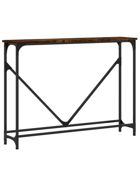 Konzolový stolek kouřový dub 102x22,5x75 cm kompozitní dřevo