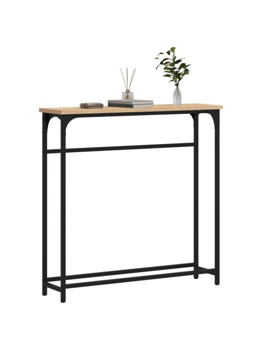 Konzolový stolek dub sonoma 75 x 19,5 x 75 cm kompozitní dřevo