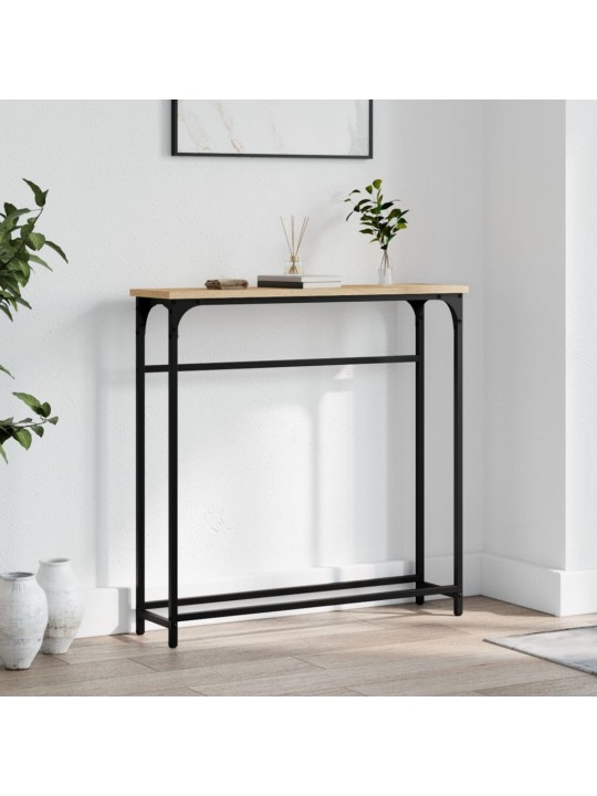 Konzolový stolek dub sonoma 75 x 19,5 x 75 cm kompozitní dřevo