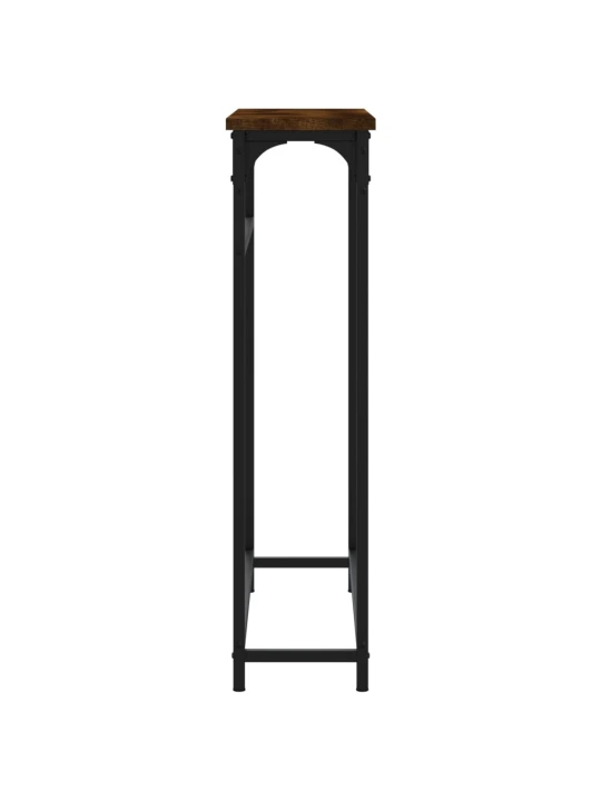 Konzolový stolek kouřový dub 75 x 19,5 x 75 cm kompozitní dřevo