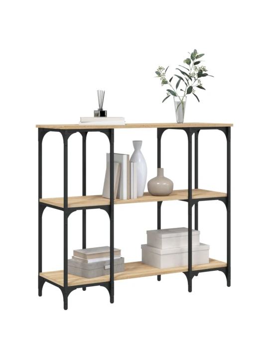 Konzolový stolek dub sonoma 102 x 35 x 90 cm kompozitní dřevo