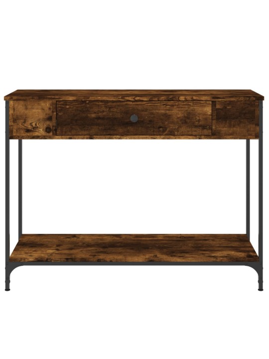 Konzolový stolek kouřový dub 100x34,5x75 cm kompozitní dřevo
