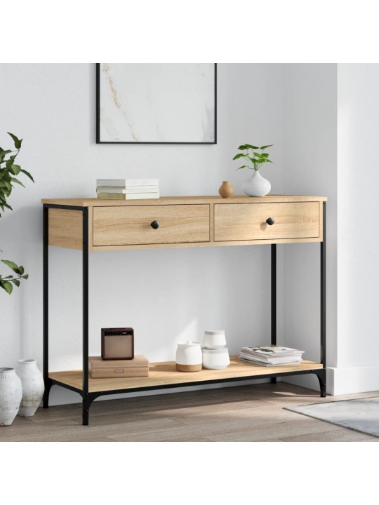 Konzolový stolek dub sonoma 100 x 34,5 x 75 cm kompozitní dřevo