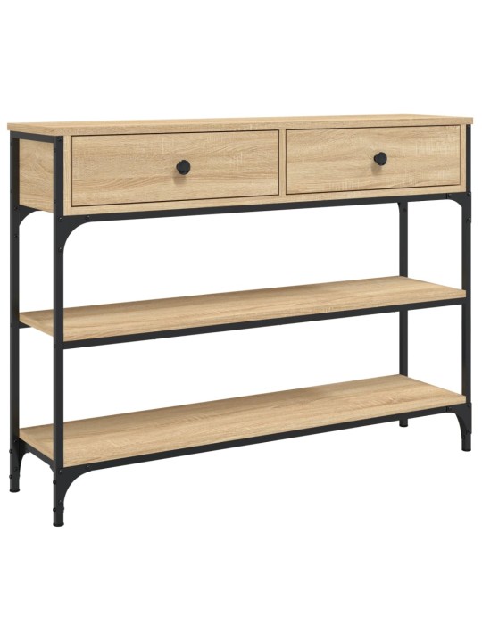 Konzolový stolek dub sonoma 100 x 25 x 75 cm kompozitní dřevo