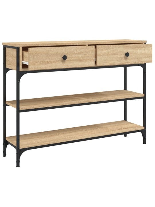 Konzolový stolek dub sonoma 100 x 25 x 75 cm kompozitní dřevo
