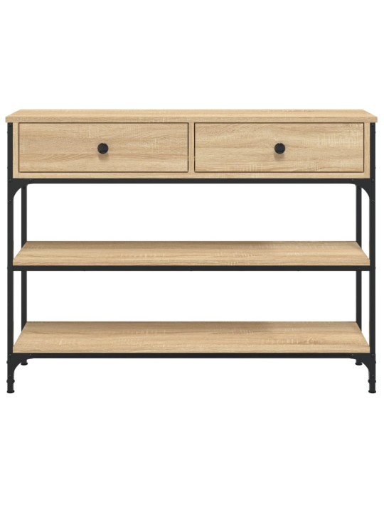 Konzolový stolek dub sonoma 100 x 25 x 75 cm kompozitní dřevo