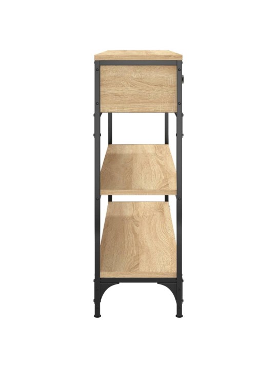 Konzolový stolek dub sonoma 100 x 25 x 75 cm kompozitní dřevo