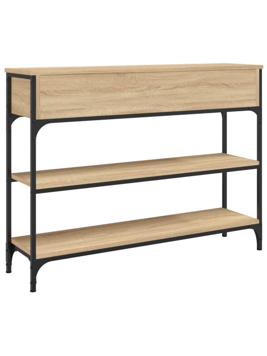 Konzolový stolek dub sonoma 100 x 25 x 75 cm kompozitní dřevo