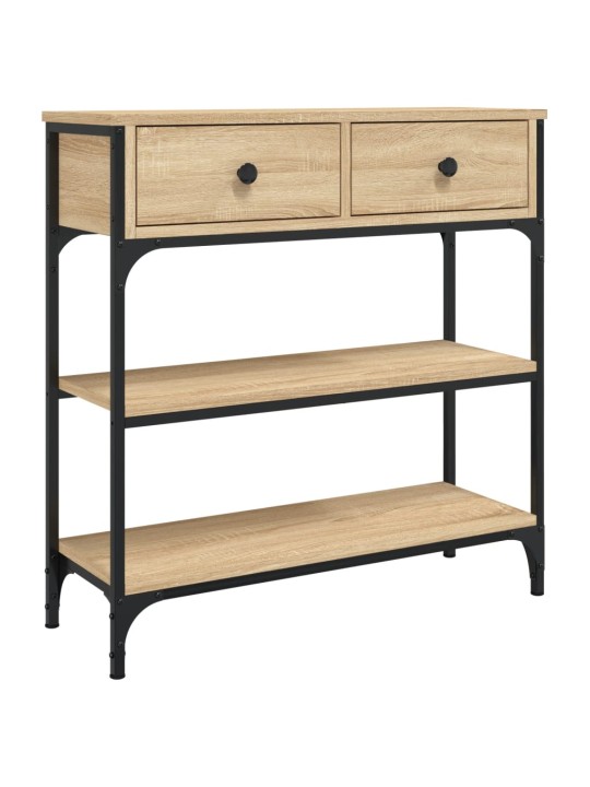 Konzolový stolek dub sonoma 72,5 x 25 x 75 cm kompozitní dřevo