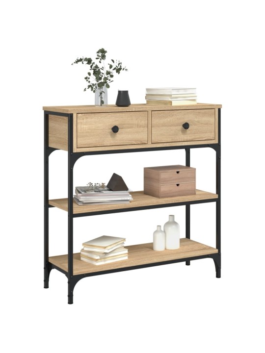 Konzolový stolek dub sonoma 72,5 x 25 x 75 cm kompozitní dřevo