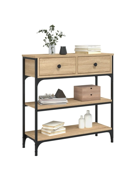 Konzolový stolek dub sonoma 72,5 x 25 x 75 cm kompozitní dřevo