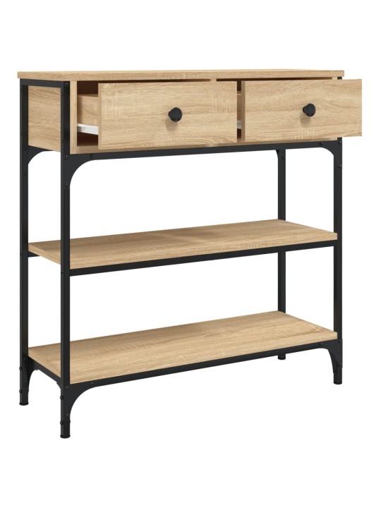 Konzolový stolek dub sonoma 72,5 x 25 x 75 cm kompozitní dřevo