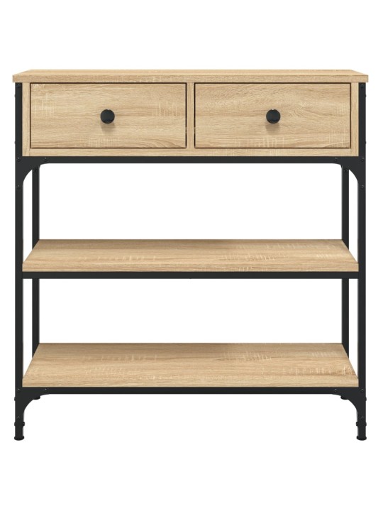 Konzolový stolek dub sonoma 72,5 x 25 x 75 cm kompozitní dřevo