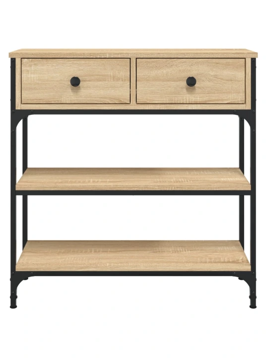 Konzolový stolek dub sonoma 72,5 x 25 x 75 cm kompozitní dřevo