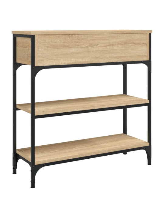 Konzolový stolek dub sonoma 72,5 x 25 x 75 cm kompozitní dřevo