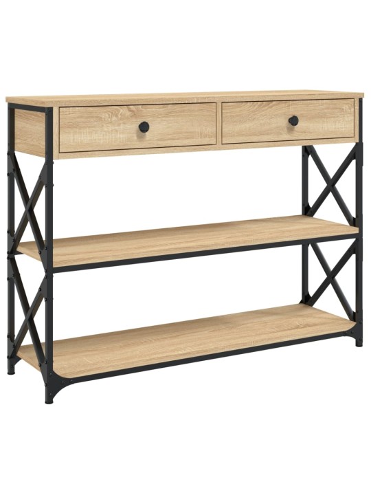 Konzolový stolek dub sonoma 100 x 28 x 75 cm kompozitní dřevo