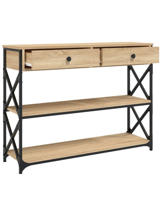 Konzolový stolek dub sonoma 100 x 28 x 75 cm kompozitní dřevo