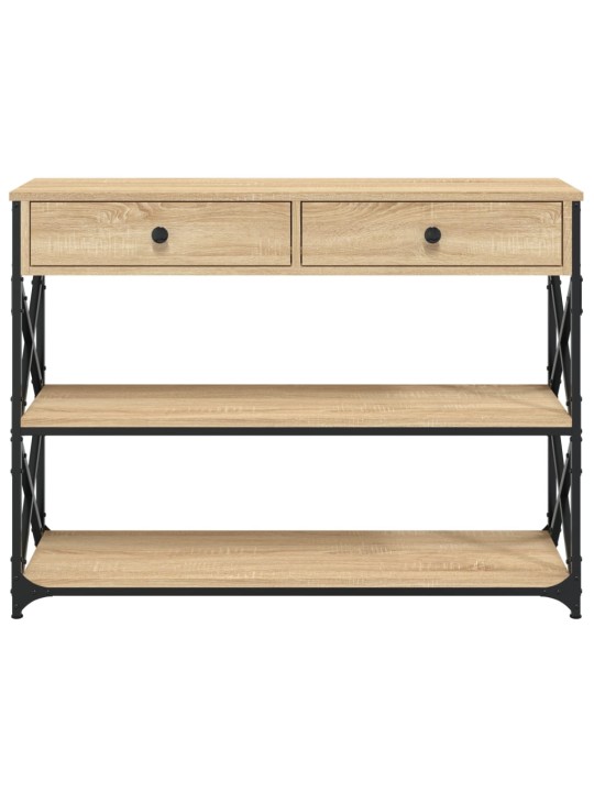 Konzolový stolek dub sonoma 100 x 28 x 75 cm kompozitní dřevo