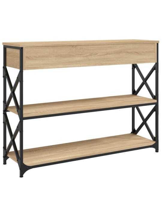 Konzolový stolek dub sonoma 100 x 28 x 75 cm kompozitní dřevo