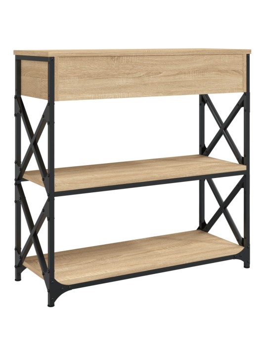 Konzolový stolek dub sonoma 75 x 28 x 75 cm kompozitní dřevo