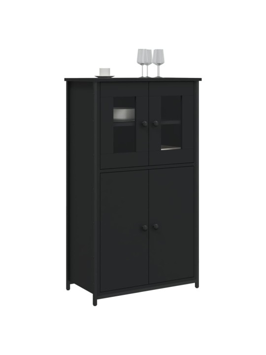 Skříň highboard černá 62 x 32 x 106,5 cm kompozitní dřevo