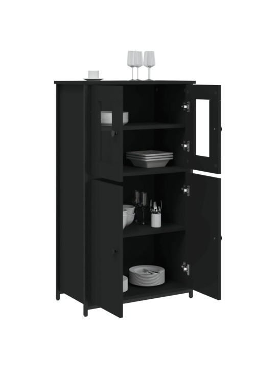 Skříň highboard černá 62 x 32 x 106,5 cm kompozitní dřevo