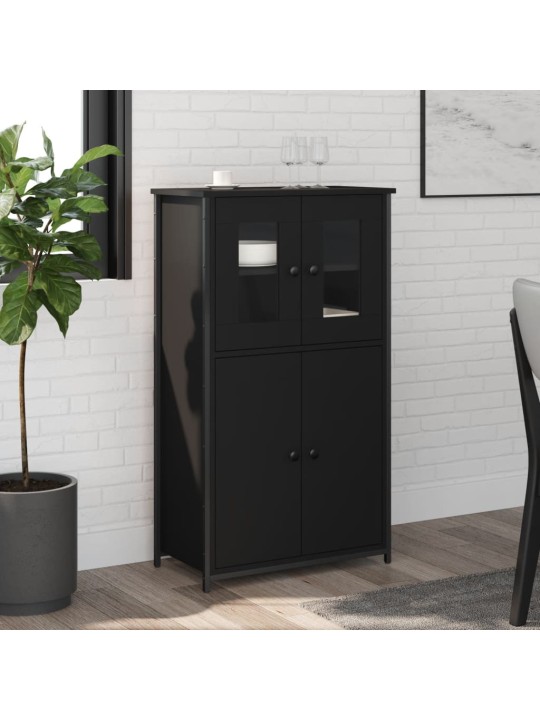 Skříň highboard černá 62 x 32 x 106,5 cm kompozitní dřevo