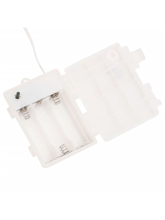 Svítící vánoční hvězdy s LED 3 ks skládací červené