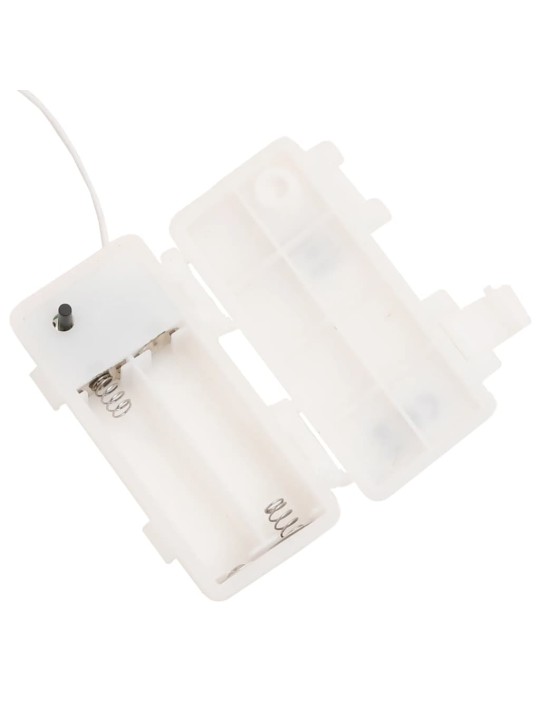 Svítící vánoční hvězdy s LED 3 ks skládací bílé