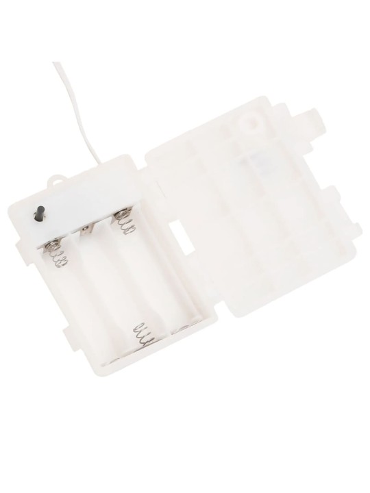 Svítící vánoční hvězdy s LED 3 ks skládací bílé